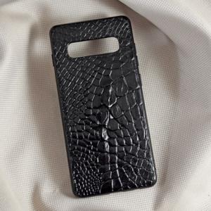 Ốp lưng da cá sấu Samsung S10/Plus đen