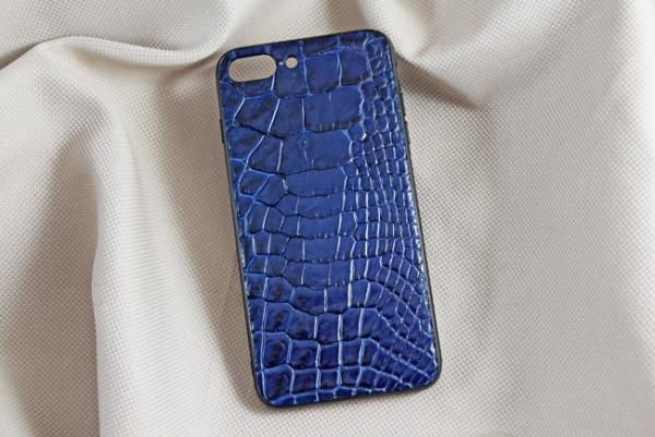 Ốp lưng da cá sấu Iphone 7 Plus xanh dương