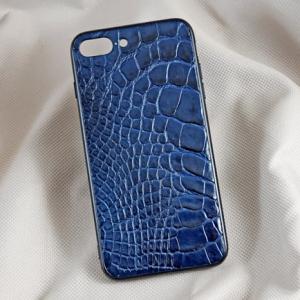 Ốp lưng da cá sấu Iphone 7+ xanh dương
